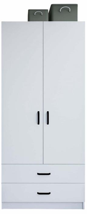 Spinta Kalune Design Yaman 1600-042, balta matinė sp., 47 cm x 80 cm x 182 cm