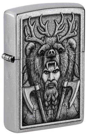 Žiebtuvėlis Zippo Barbarian 48731, sidabro sp.