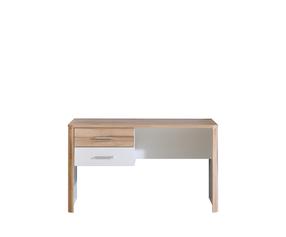 Rašomasis stalas su stalčiais Domoletti TESB212-C492, 60 cm x 125 cm, 73.8 cm, balta sp.