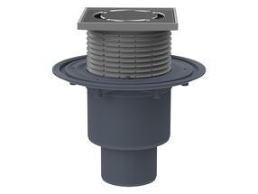 Trapas H&L HL310Prblue, DN50/75/110, 123 mm x 123 mm, 115 mm
