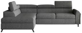 Kampinė sofa Kairos Inari 96, tamsiai pilka sp., kairinė, 197 x 265 cm x 95 cm