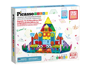 Magnetinis konstruktorius Picasso Tiles Hedgehog PTE21, 75 vnt., įvairių spalvų