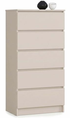 Komoda Akord K60 5SZ CLP PK, kašmyro sp., 121 cm x 60 cm x 40 cm