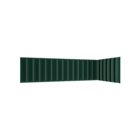 Panelė Quadratta, 60 cm x 210 cm, 3.5 cm, tamsiai žalia sp., 20 vnt.