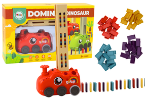 Spēle, dinozaurs Lean Toys, sarkana krās./daudzkrāsaina