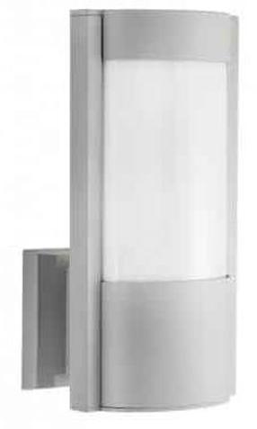 Sieninis lauko šviestuvas Su-Ma Elis, 60W, E27, IP54, sidabro sp., 14.5 cm x 27.5 cm