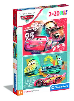 Dėlionė 2in1 Clementoni Cars 24808, 27 cm x 18.5 cm, 40 vnt.