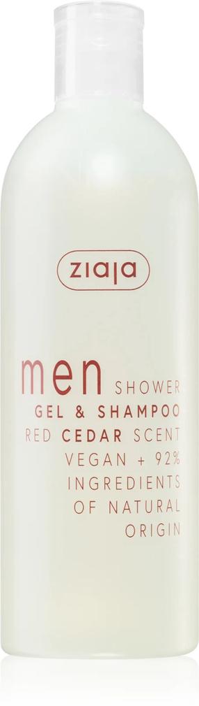 Dušas želeja un šampūns Ziaja Red Cedar Men, 400 ml