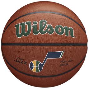 Krepšinio kamuolys Wilson Team Alliance Utah Jazz, 7 dydis, ruda sp./žalia sp.