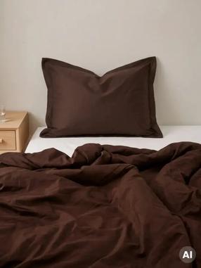 Gultas veļas komplekts Homla Basic Milo 245226, brūna krās., 70 x 80 cm, 140 x 200 cm, 2 d.