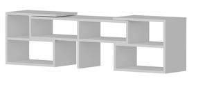 TV staliukas Kalune Design Care, balta sp., 136.8 cm x 29.5 cm x 40 cm