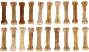 Skanėstas šunims Flamingo R'Hide Bone, buivolo oda, 1.2 kg, 20 vnt.