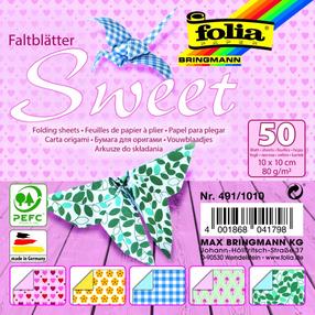 Paberkujukeste valmistamise komplekt Folia Origami Sweet, mitmevärviline