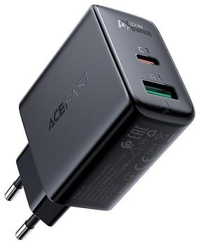 Telefono įkroviklis AceFast A5 USB/USB-C, USB/USB-C, juoda sp., 32 W