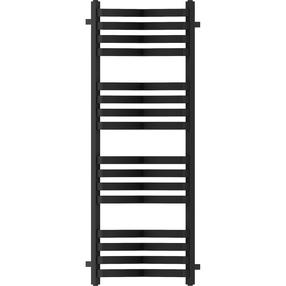 Ar ūdeni apsildāms dvieļu žāvētāja stienis Mexen Loop, melna krās., 35 cm x 125 cm, 666 W