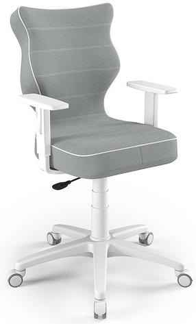 Laste töötool Duo Size 6 JS03, 42.5 x 40 x 104.5 cm, valge v./hall v.