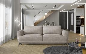 Sofa Megis Dora 21, šviesiai ruda sp., 95 x 250 cm x 90 cm