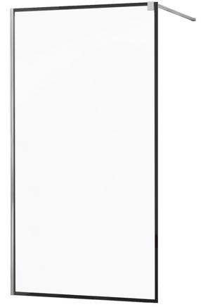Dušisein Mexen Kioto Walk-In Black Border, 130 cm x 200 cm, must v./kroom v./karastatud