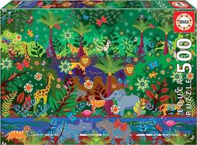 Dėlionė Educa Jungle 19245, 34 cm x 48 cm, 500 vnt., įvairių spalvų