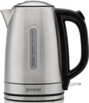 Электрический чайник Gorenje K17DS, 1.7 л, серебристый цв./черный цв.