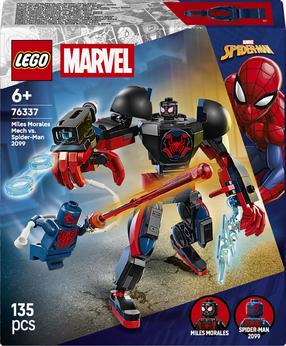 Конструктор LEGO® Marvel Miles Spider-Man Майлз Моралес Мех против Человека-паука 2099 76337, 135 шт.