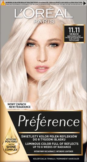 Plaukų dažai L’Oréal Paris Preference, venice sp., 11.11, 160 ml