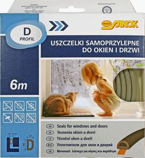 Blīvēšanas lente Stomil Sanok, 6 m x 9 mm