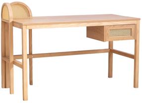 Rašomasis stalas Kalune Design Nala 130, 130 cm x 60 cm, 73.5 cm, medžio sp.