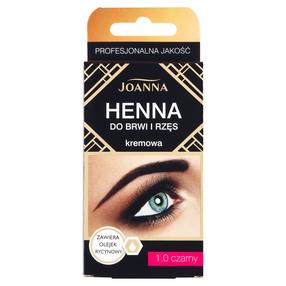 Uzacu tinte Joanna Henna for Eyebrows and Eyelashes, 15 ml, melna krās. 1.0