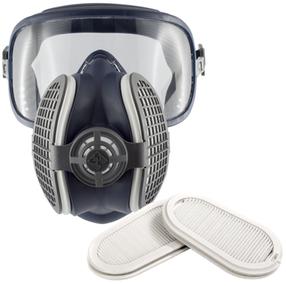 Respirators, ar vārstu GVS Elipse Integra with P3 filters, zilimelns krās., L/M