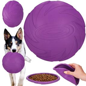 Žaislas šuniui, diskas Springos Frisbee, 18 cm, Ø 18 cm, violetinė sp.