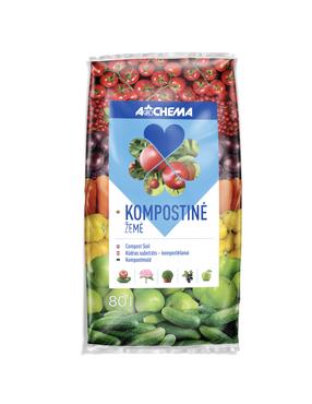 Kompostinė žemė universalus Agrochema, 80 l