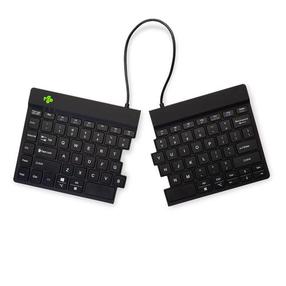 Belaidė kompiuterio klaviatūra R-Go Tools Ergonomic Split Break, Anglų (US), juoda sp.