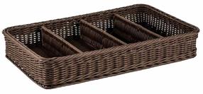 Лоток для столовых приборов Was Weaver Pro, 53 см x 32.5 см x 9 см, полипропилен (pp), коричневый цв.