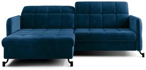 Kampinė sofa Lorelle Kronos 09, tamsiai mėlyna sp., kairinė, 160 x 225 cm x 105 cm