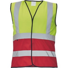 Liemenė universalus Cerva Lynx Duo HV, raudona sp./geltona sp., XXXL dydis