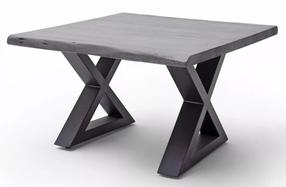 Kavos staliukas MC Akcent Cartagena, antracito sp./pilka sp., 75 cm x 75 cm x 45 cm