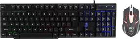 Klaviatūros ir pelės komplektas Rebeltec Oppressor, EN, juoda
