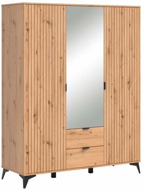 Spinta Lamea, artisan oak sp., 55 cm x 154 cm x 197 cm, su veidrodžiu