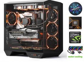 Statsionaarne arvuti Mdata AMD Ryzen 5 9600X, 1512 GB, DDR5 64 GB, SSD+HDD 512 GB 1 TB, Nvidia GeForce RTX4060Ti 8 GB Gaming HydroX