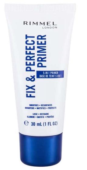 Grima bāze Rimmel London Fix & Perfect Pro, caurspīdīga krās., 30 ml