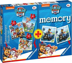 Пазл 3in1 Ravensburger Paw Patrol Multipack 20823, 18 см x 18 см, 110 шт., многоцветный