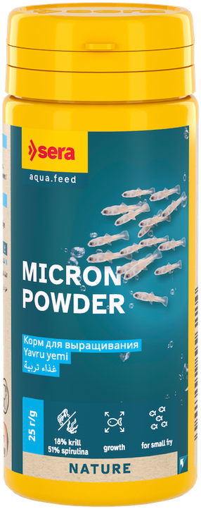 Zivju barība Sera Micron Powder, 0.025 kg