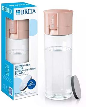 Kokteilių plaktuvas - gertuvė sportui, su filtru Brita Vital, šviesiai rožinė sp., plastikas, 0.6 l