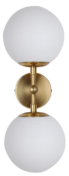 Šviestuvas sieninis Light Prestige Dorado 2 LP-002/2W, E14, 2 x 40 W, aukso sp. / balta sp.