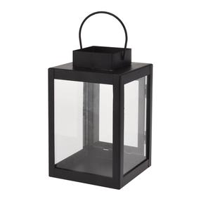 Laterna NB1200100, metāls, 16 cm, melna krās.