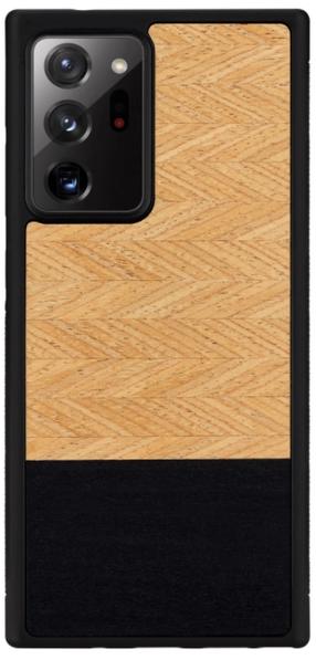 Telefona vāciņš Man&Wood Herringbone Nero for Galaxy Note 20 Ultra, melns krās./bēša krās., Samsung
