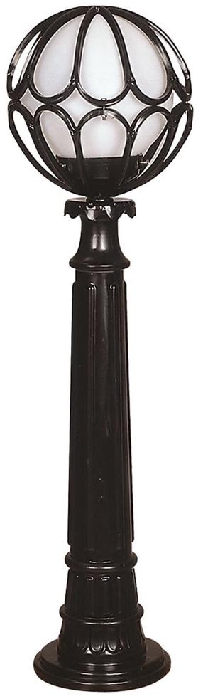 Pastatomas lauko šviestuvas Opviq BSU-68081-BSY-M6-BOP, 60W, E27, IP65, juoda sp., 23 cm x 95 cm
