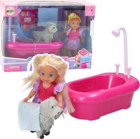 Lėlė su priedais Lean Toys Cute Girl Happy Time, 12 cm, įvairių spalvų