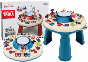 Bērnu spēļu galds Space Games Table, zila krās.
